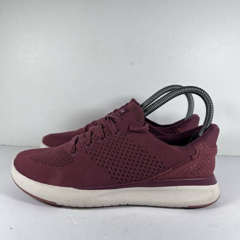 Kizik Lima Red Hands Free Lace Up Shoes Sneakers Women's Size 6.5 - Picture 3 of 9